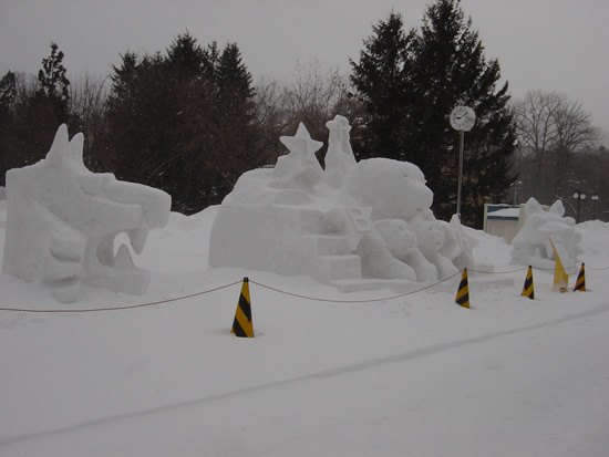 ２月７日(日曜日)雪像の様子